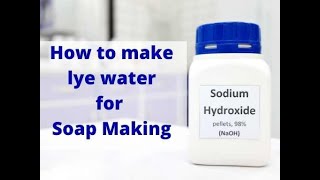 How to make lye water for soap making [upl. by Jaclin]