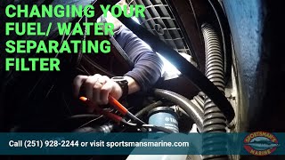 Changing the Fuel Filter on your Yamaha Outboard [upl. by Alac]