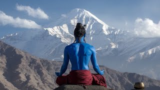 Slow Meditation Music Melody  Tibetan Bowl Humming harharmahadev shiv meditation adiyogi music [upl. by Matless]