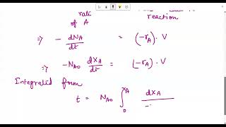 LEC26 Ideal Batch Reactor for a Single Reaction [upl. by Durkin964]