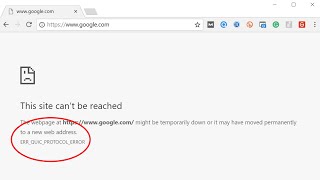 How To Fix Google Chrome ERR QUIC PROTOCOL ERROR [upl. by Yttel198]