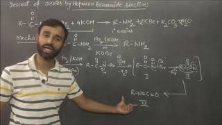 Hoffmann bromamide Reaction with mechanism [upl. by Haeel]