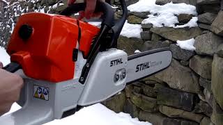 Chainsaw Stihl MS 461 FIRSTSTART [upl. by Cofsky]