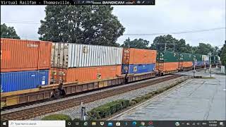 Raifanning the Thomasville NC Railcam Feat NS 8114 and 8103 on 12R a Loaded Coal Train and More [upl. by Riane]