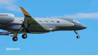 Gulfstream G600 Landing at DAV airport Beautiful one¡ 4K VIDEO Enjoy [upl. by Aiem840]