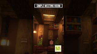 Simple Meeting Room shorts shortminecrafts minecraft gaming gamer worldbuilding [upl. by Buschi623]