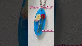 Resin Flower Pendant  jewellery Making resinart shorts youtubeshorts diy uv [upl. by Enajaras]