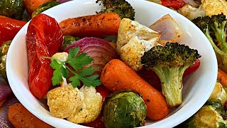 Oven Roasted Vegetables Recipe  Easy [upl. by Phira388]