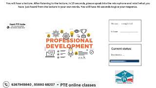 PTE RETELL LECTURE August 2024  Retell lecture Templates August 2024 [upl. by Vallo665]