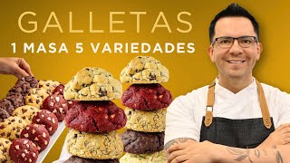 GALLETAS Te doy una receta y tendrás cinco variantes [upl. by Swetlana384]