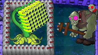 Plants vs Zombies  999 Three Repeater vs Gargantuar [upl. by Gamin]