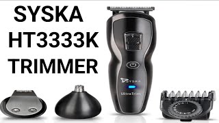 Syska HT3333K TRIMMER 60 MIN RUNTIME 10 length setting [upl. by Saqaw]