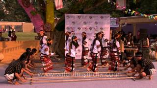 quotCheraw Dancequot by Mizo youth North East Fest [upl. by Tnomed]