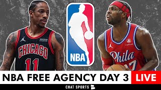 NBA Free Agency 2024 LIVE Day 3  DeMar DeRozan Buddy Hield Among Top NBA Free Agents Left [upl. by Boor]