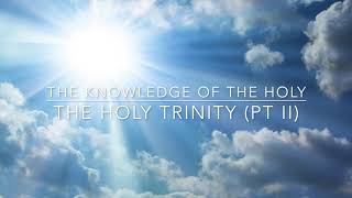 The Knowledge of the Holy AW Tozer Ch 4 The Holy Trinity  Pt II of II [upl. by Siramed113]