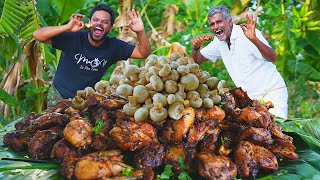 Garlic Mushroom Chicken  Fried Mushroom Chicken  Garlic Fried Chicken  Grandpa Kitchen [upl. by Belden994]