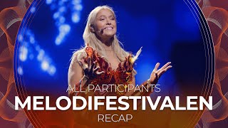 Melodifestivalen 2022 Sweden  All Participants  RECAP [upl. by Secnarfyram763]