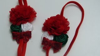 Como Hacer Moños navidad How to make Christmas bows [upl. by Eisseb]