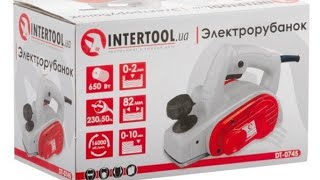 Электрорубанок INTERTOOL DT 0745 Обзор и Тест [upl. by Areek]