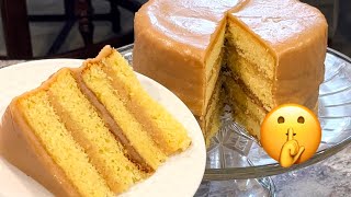 Southern Caramel Cake NOBODY Knew Wasnt Homemade Boxed Cake Mix Hack 🤫 [upl. by Orfield]