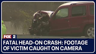 Fatal headon crash on I696 Footage of victim caught on camera [upl. by Eened]