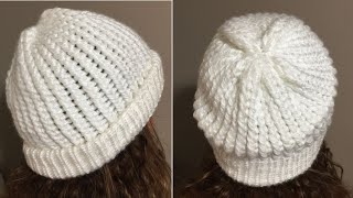 GORRO FACIL en Telar Circular Ideal para Principiantes [upl. by Ytisahcal]