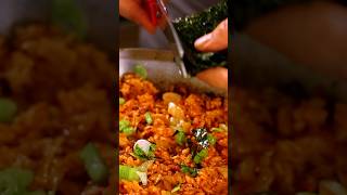 Let’s make super easy and delicious kimchi stirfried rice cooking [upl. by Erlewine686]