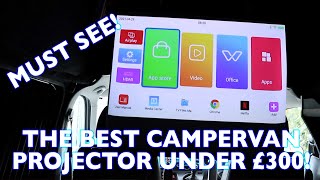 HANDS DOWN THE BEST CAMPERVAN PROJECTOR REVIEW 2021  VAN LIFE  PORTABLE PROJECTOR [upl. by Bodnar]