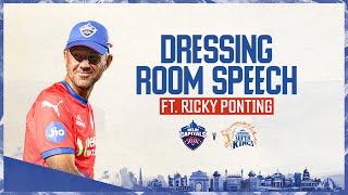 Dressing Room Speech ft Ricky Ponting  DC vs CSK  Delhi Capitals [upl. by Ailime]