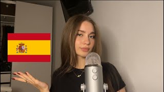 ASMR Learn Spanish with me 🇪🇸 chaotic [upl. by Ardnasirhc]