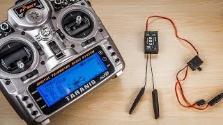 DJI F550 24  FrSky Taranis Empfänger binden [upl. by Ewall]