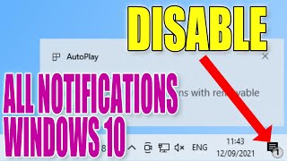 Turn Off All Notifications In Windows 10 Tutorial [upl. by Robertson417]