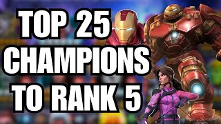 MCOC BEST CHAMPIONS TO RANK 5 RIGHT NOW SEPTEMBER 2024 MARVEL CONTEST OF CHAMPIONS [upl. by Mala]