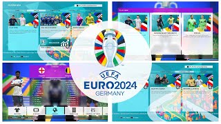 Graphic Menu EURO 2024 PES 2018 PS3 VRPatch [upl. by Amikay]