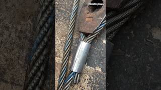 Steel wire rope indenter press making process technology shorts tools [upl. by Libbi]