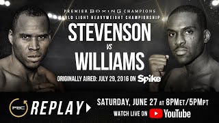 PBC Replay Adonis Stevenson vs Thomas Williams Jr  Full Televised Fight Card [upl. by Kress]