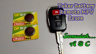 Proton EXORA Cara Tukar Battery Remote Kereta [upl. by Ylatan]