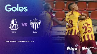 Deportes Tolima vs Junior goles  Liga BetPlay Dimayor 20232  Cuadrangulares  Fecha 1 [upl. by Fabyola886]