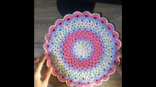 placemat crochet crochet placemat shortvideo viral shorts [upl. by Ahsiya]