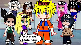 “Luck Percentage” ✨  GCMM  Part 1  Naruto  Gacha Life meme [upl. by Livingston]