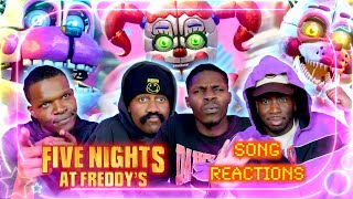 FNAF NOOBS REACTS TO FIVE NIGHTS AT FREDDYS Songs 47 BY The Living Tombstone [upl. by Initsed373]