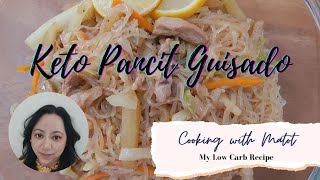 KETO PANCIT GUISADO  SHIRATAKI NOODLES RECIPE KETO RECIPE [upl. by Idalia]