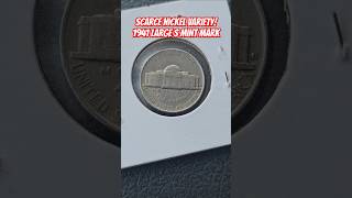 Scarce Nickel Variety 1941 Large S NICKEL Top 10 Coins unboxing coinrollhunting unwrapping [upl. by Erehc]