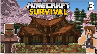 EPIC Villager Trading Lodge amp BREEDER  Ep 3  Minecraft 118 Survival Lets Play [upl. by Nancy]