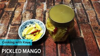 Pickled Mango Recipe Burong Mangga [upl. by Akiehsat]