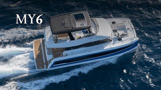 Discover the MY6 a luxury yacht catamaran by Fountaine Pajot Motor Yachts MY44 [upl. by Audre]