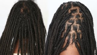 How To Retwist Long Locs  NO CLIPS  Transformation [upl. by Keever859]