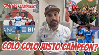 COLO COLO CAMPEON 2024  CATOLICA A SUDAMERICANA  AÑO PAUPÉRRIMO  ANALISIS CAMPEONATO 2024 [upl. by Godrich]