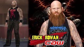 Erick Rowan  new tattoo   SvR 2011 PS2 how to create a wrestler finisher moveset entrance [upl. by Neeluj]