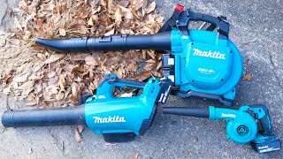 【マキタ】色々なブロワで落ち葉とか飛ばしてみた【makita】Compare 18V and 36V Blowers [upl. by Okoyk]